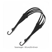 Motorcycle Fastening Strap Adjustable Helmet Bungee Strap Easy to Use Bungee Cord with Hooks for Electric Bikes, Travel