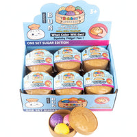 12 Pieces Slow Rebound Steamed Bun Squishy Cartoon Face Bun-Shaped Squishy Toy Round Container Foam Press Toy Display Box
