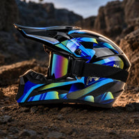 DOT Approved Full-Coverage | Impact-Resistant, Helmet with Peak, for unpaved