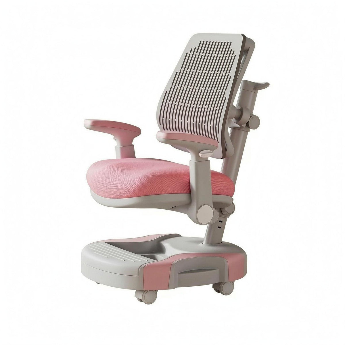 Adjustable Study Chair Armrests Kids Desk Chair Wheels for Students