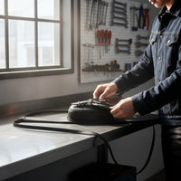 Motorcycle Tank Bag with Pouch Matte Leather Tank Chap with Pocket Luggage Streamlined Strap-on for Commuters