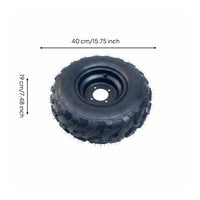 16x8-7 Go Go-Cart Wheel Tire Rough-Terrain Pattern 16x8-7 Tire Wheel for Beach