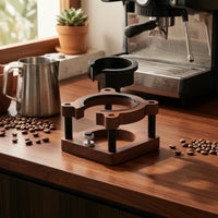 coffee Pressing Station Functional Portafilter Holder Organizer for Cafe