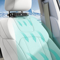 Hook-and-Loop Car Seat Fan Type-C Seatback Fan 3 Speed Vehicle Accessory Compact