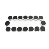 Tabletop Tray with Octagonal Plates Adjustable Serving Turntable for Parties