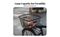 Multi-Purpose Rear Bike Basket Large Capacity Cycle Rack Basket Universal Fit for Students, Commuters, Commuting, Shopping