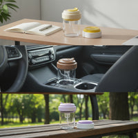 Plastic Cup with Ice Tray Compact Cold Drink Cup with Lid Tumbler Food-Safe-Food-Safe-Safe Sturdy for Commuters, Office, Car