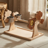 Bird Stand with Cups billowyShaped Tree Bird Stand