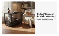 C-Shaped Rolling End Table Light Luxury design C-Shaped Rolling Table for Seniors