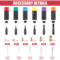 Manual Rivet Gun, Hand Riveter, Dual Handle, Durable and Effort-Saving, Hardware Tool
