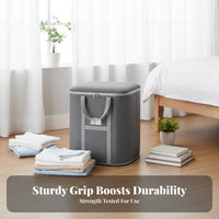 Large closure mechanismed Clothing Tote foldable Design Storage Container for homeowners