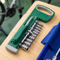 Organized Socket Wrench Set with Hard Hard-Shell Case Polished Socket Wrench Set Tool Kit 72-Tooth for DIYers, Home Garage