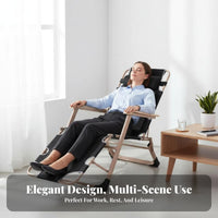 Foldable Chaise Lounge Space-Saving Adjustable Folding Cot Lay-Flat Capability