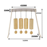 Wind Chime Stand Cast Iron Metal Wind Chime Hanger Vintage Design for Tea Room