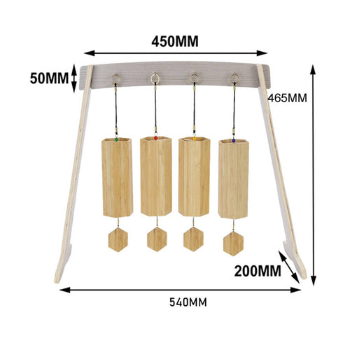 Wind Chime Stand Cast Iron Metal Wind Chime Hanger Vintage Design for Tea Room