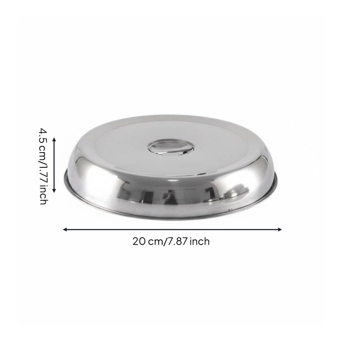 Teppanyaki Grill Cover Mirror Polished Stainless Steel Dome Lid Rust Proof
