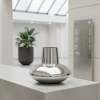 Stainless Steel Vase High Shine Finish Decor Item Tarnish Resistant