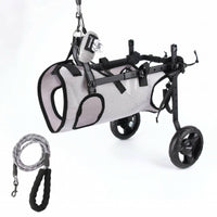 Pet Mobility Aid Reflective Trim Adjustable Dog Wheelchair Mesh Textile