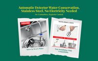 Water-Saving Kitchen Faucet, Automatic detector, Commercial Hotel Sink, Stainless Steel, Easy Installation
