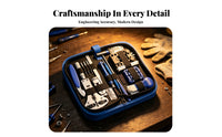 Professional Watch Repair Tool Kit | Elastic Straps for Secure Storage, Compact Portable Design, Watch Repair Kit with Carrying Case, Home