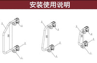 房车车门把手旅居车上车辅助把手拖车拖挂上车扶手可折叠折弯拉手