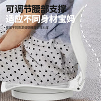 Foldable Support Cushion Breathable Ergonomic Back Support Lightweight Foldable Ergonomic Seat Cushion for Office Workers