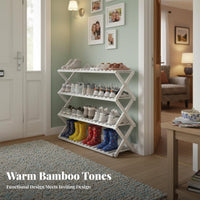 Installationno Assembly Required-Assembly Multi-Tier Shoe Rack Space-Saving Collapsible X-Shaped Frame Shelf Easy to Assemble Footwear Organizer No-Assemblystanding for Apartment Dwellers, Families, Homeowners, Entryway, Hallway, Bedroom, Dorm Room