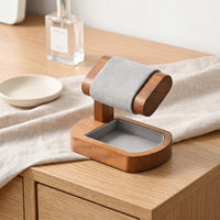 Watch Organizer with Tray Padded Watch Stand with Tray Countertop for Dressing Table, Retail Showcase
