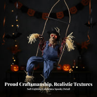 Hanging Scarecrow on Swing