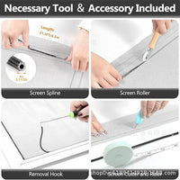DIY Mosquito Net Window Screen Repair Kit