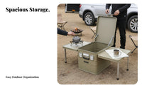 Convertible Camp Box Table Wear and Pressure Resistant Convertible Storage Table