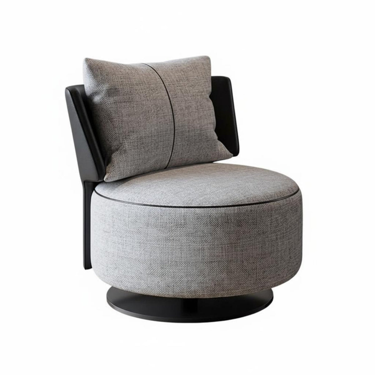 Upholstered Rotating Chair Modern Design Living Room Furniture Ergonomic Design Long-Long-Lastinging Frame for Adults, Readers