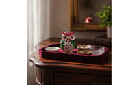 Owl Jewelry Box Bejeweled Owl Trinket Box Ornament Jeweled Rhinestone-Studded for Women, Vanity, Dresser