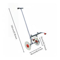 Double-Wheel Film Layer Planting Use Metal Frame Mulch Tool for Farmers