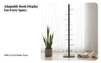 Rotating Bookshelf Unit Modern Industrial Design Vertical Rotating Shelf