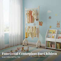 children's Mobile Clothes Rack Sturdy Construction for Nursery, Toddlers, Babies