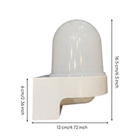 Sauna Lamp with Dome Shade Frosted Sauna Light Fixture Slimline for Spa