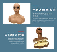 欧美热销假发头模 半身双肩假发模特头假人展示头模支架mannequin