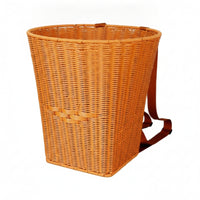 Basket Backpack Wicker Woven Backpack Basket Rustic for Foragers