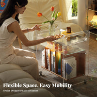 vinyl turntable stand with vinyl collection Storage Mobile Design 2-Tier Vinyl vinyl Table