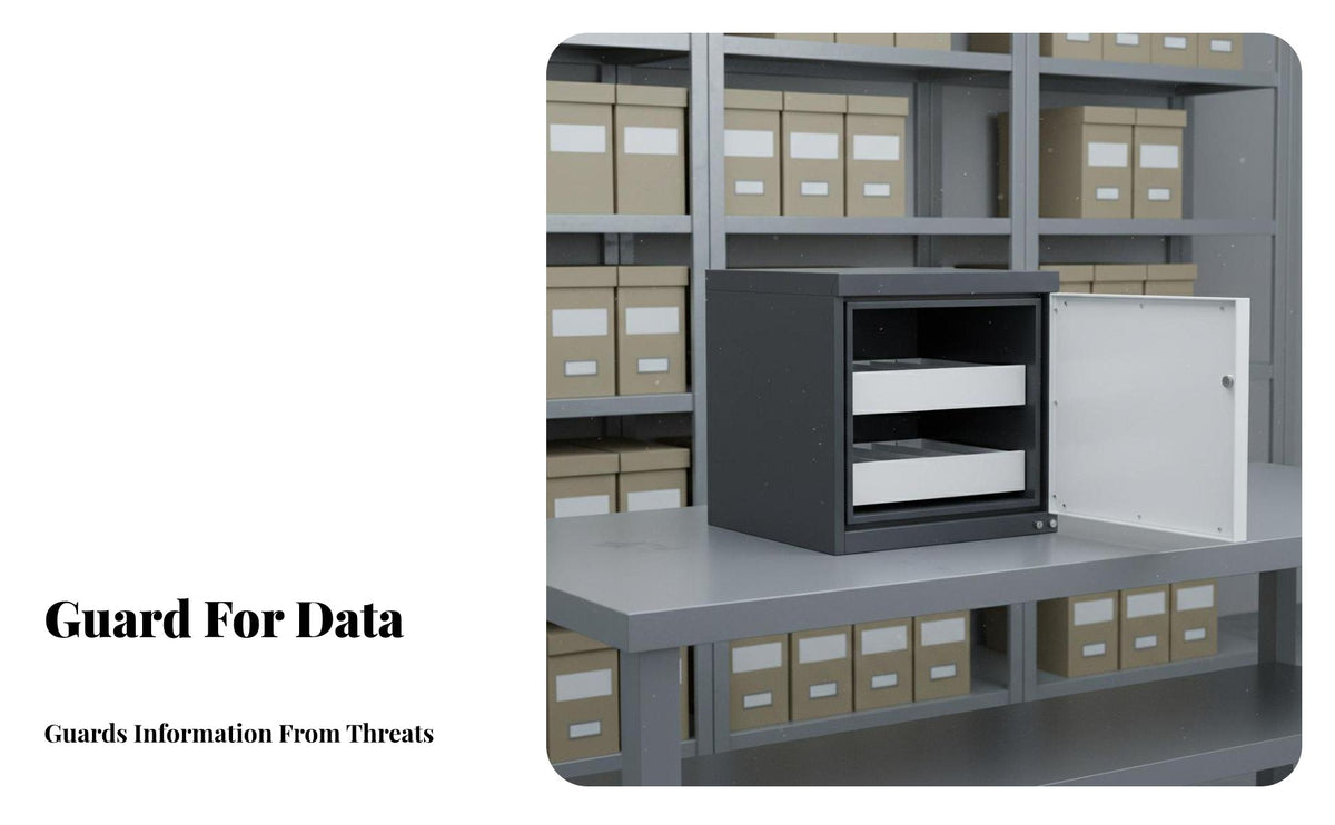 Anti Fireproof Heavy-Duty Steel Construction Data Security Cabinet Large Capacity Information Protection Cabinet for Server Room, Office