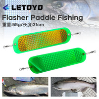LETOYO 跨境拖钓道奇闪光器8in路亚鲑鱼反光板Fishing Flasher