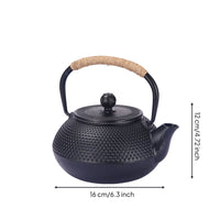 Teapot with Wrapped Handle Textured Hammered Teapot Rustic for Tabletop Serving