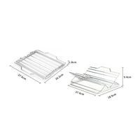 Adjustable Chicken Rack Rust-Resistant Stainless Steel Fowl Holder for Oven