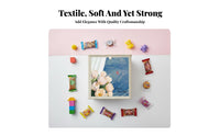 Collapsible Cube container Lightweight Collapsible textile Box With Handles for Parents