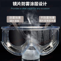 漂流护目镜劳保防飞溅防灰尘飞沫风沙防雾透明打磨全封闭防护眼罩
