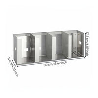 Adjustable Cup Lid Rack Stainless Steel Household Storage Compact for Cabinet