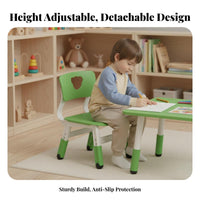 Heart Cutout Backrest Chair Ergonomic Design children's Furniture Heavy Duty