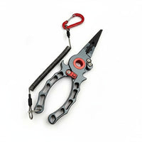 Multi-Functional Multifunction Fishing Pliers 360° Rotating Head Catch Lip Gripper with Scale Single-Hand Operation Lure Fishing Tool Combo EVA Foam Grip for Anglers, Fishermen