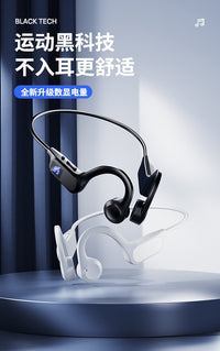 X7 Bone Conduction Bluetooth Earphone with MP3 and Digital Display